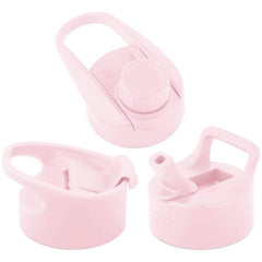 Summit Water Bottle Lid 3 Pack - Flip Lid with Handle, Insulated Straw Lid, and Insulated Chug Lid