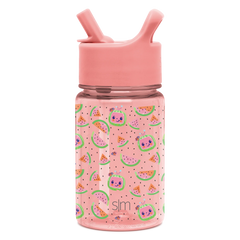 Summit Kids Plastic Water Bottle with Straw Lid