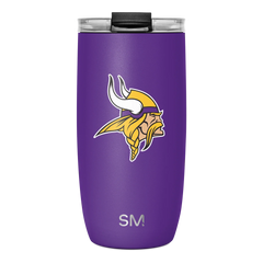 NFL Voyager Tumbler with Clear Flip Lid & Straw