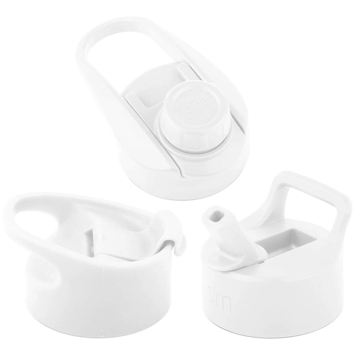 Summit Water Bottle Lid 3 Pack - Flip Lid with Handle, Insulated Straw Lid, and Insulated Chug Lid