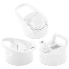 Summit Water Bottle Lid 3 Pack - Flip Lid with Handle, Insulated Straw Lid, and Insulated Chug Lid