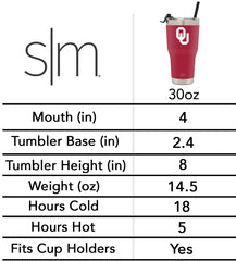 Collegiate Cruiser Tumbler with Flip Lid and Straw