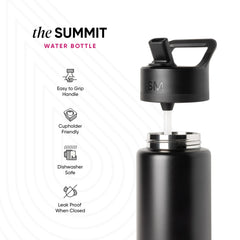 Summit Water Bottle with Straw Lid